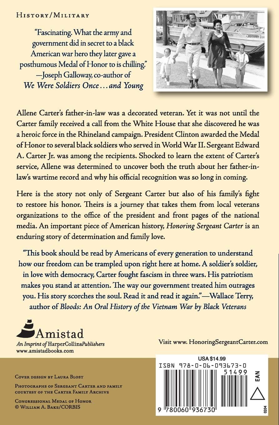 Honoring Sergeant Carter – Allene G. Carter & Robert L. Allen