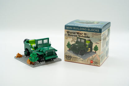 Mini Blocks WWII Military Vehicle Building Set