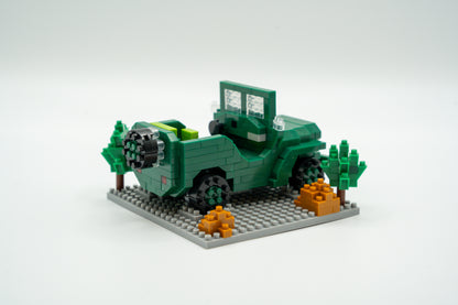 Mini Blocks WWII Military Vehicle Building Set