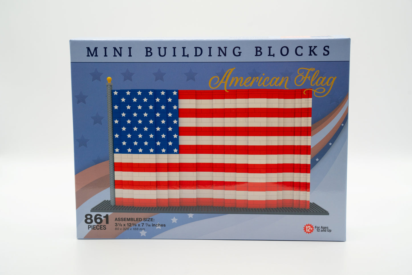 Mini Blocks American Flag Building Set