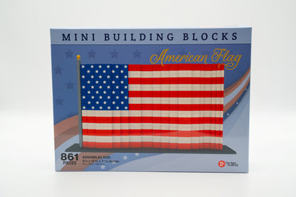 Mini Blocks American Flag Building Set