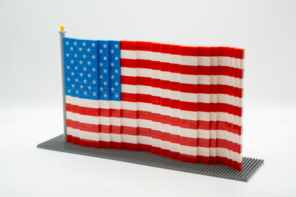 Mini Blocks American Flag Building Set