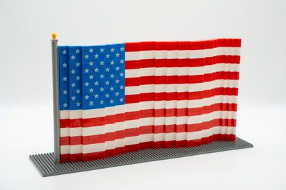 Mini Blocks American Flag Building Set