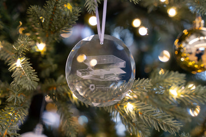 Crystal National Medal of Honor Museum Building Ornament