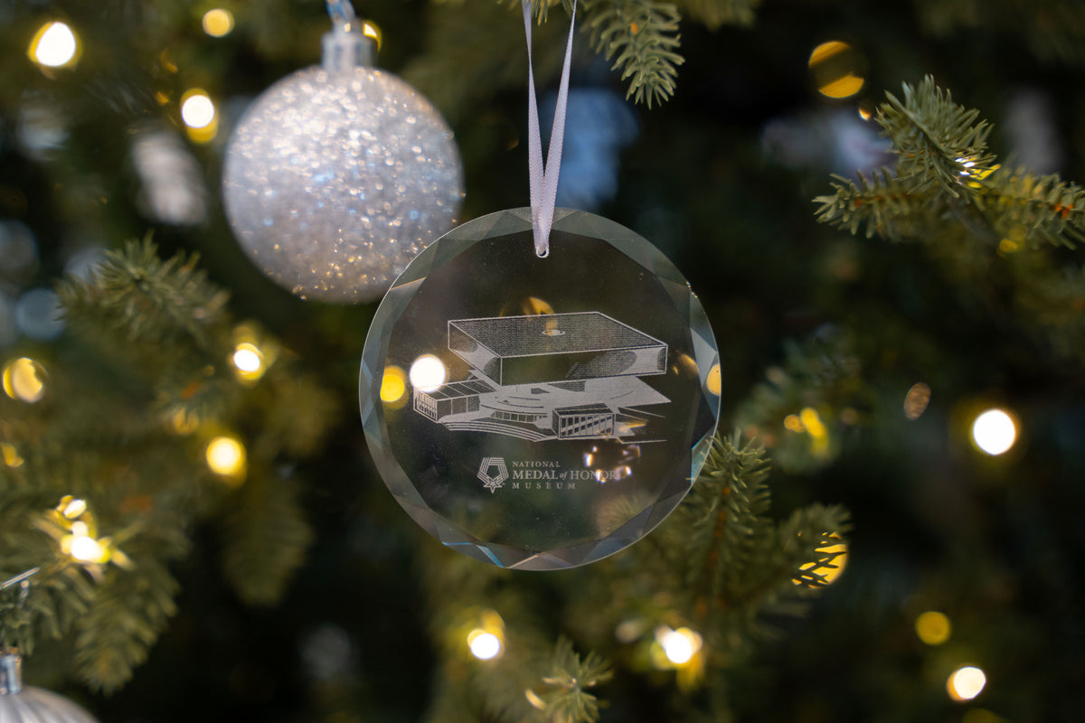 Crystal National Medal of Honor Museum Building Ornament