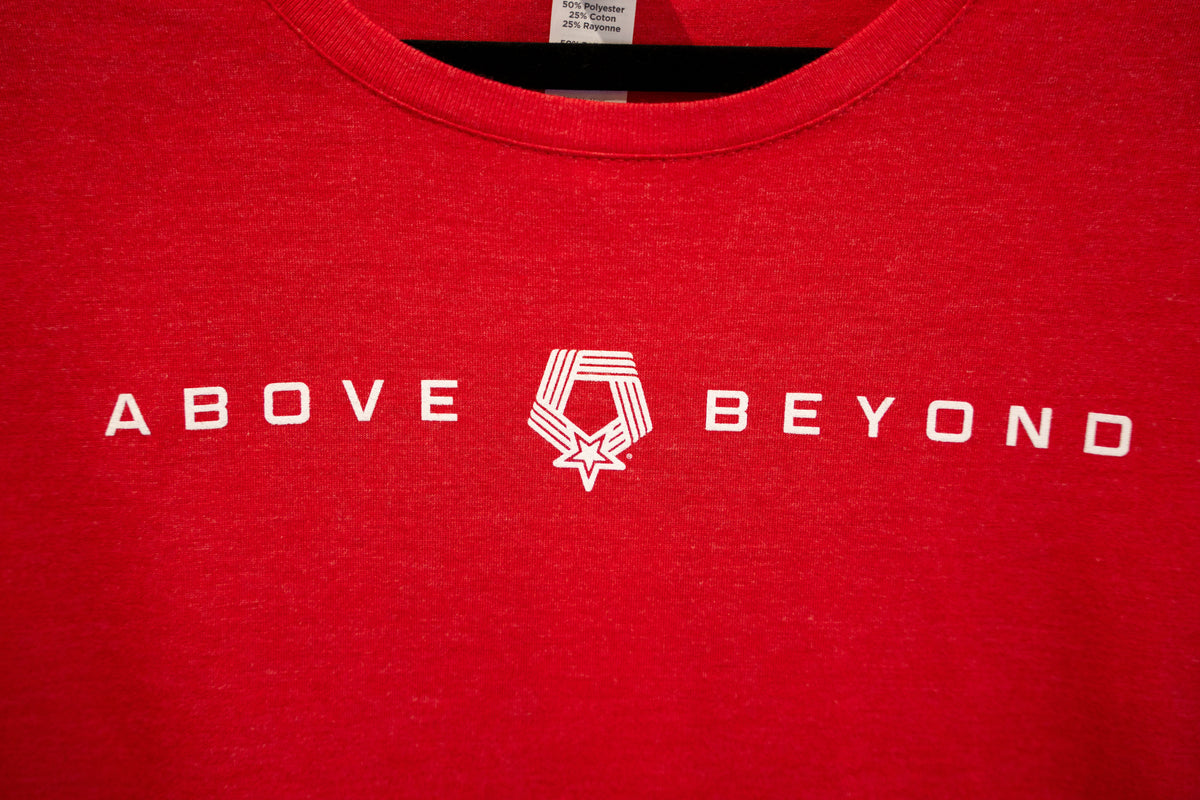 National Medal of Honor Museum Bass Pro Shop Above & Beyond T-Shirt - Red