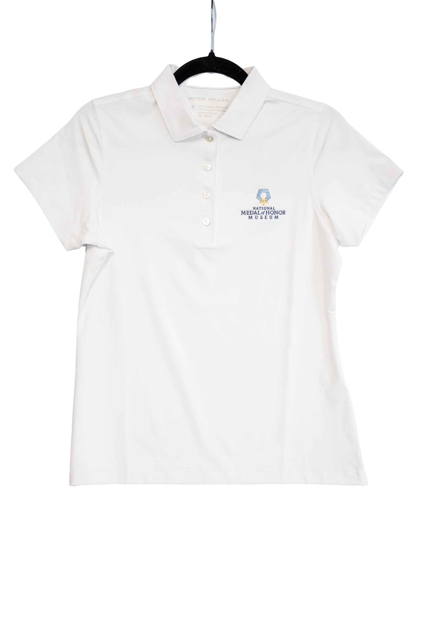Peter Millar Women’s White Performance Button Polo