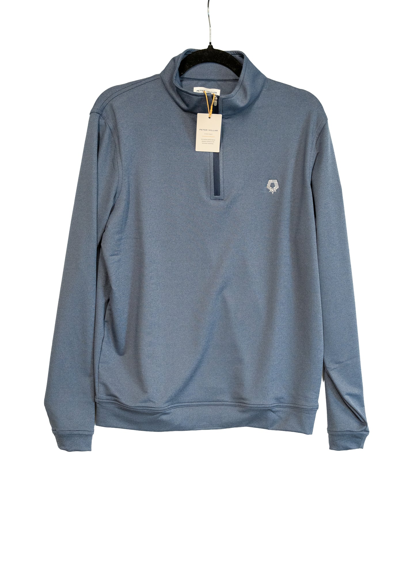Peter Millar Men’s British Grey Performance Quarter-Zip