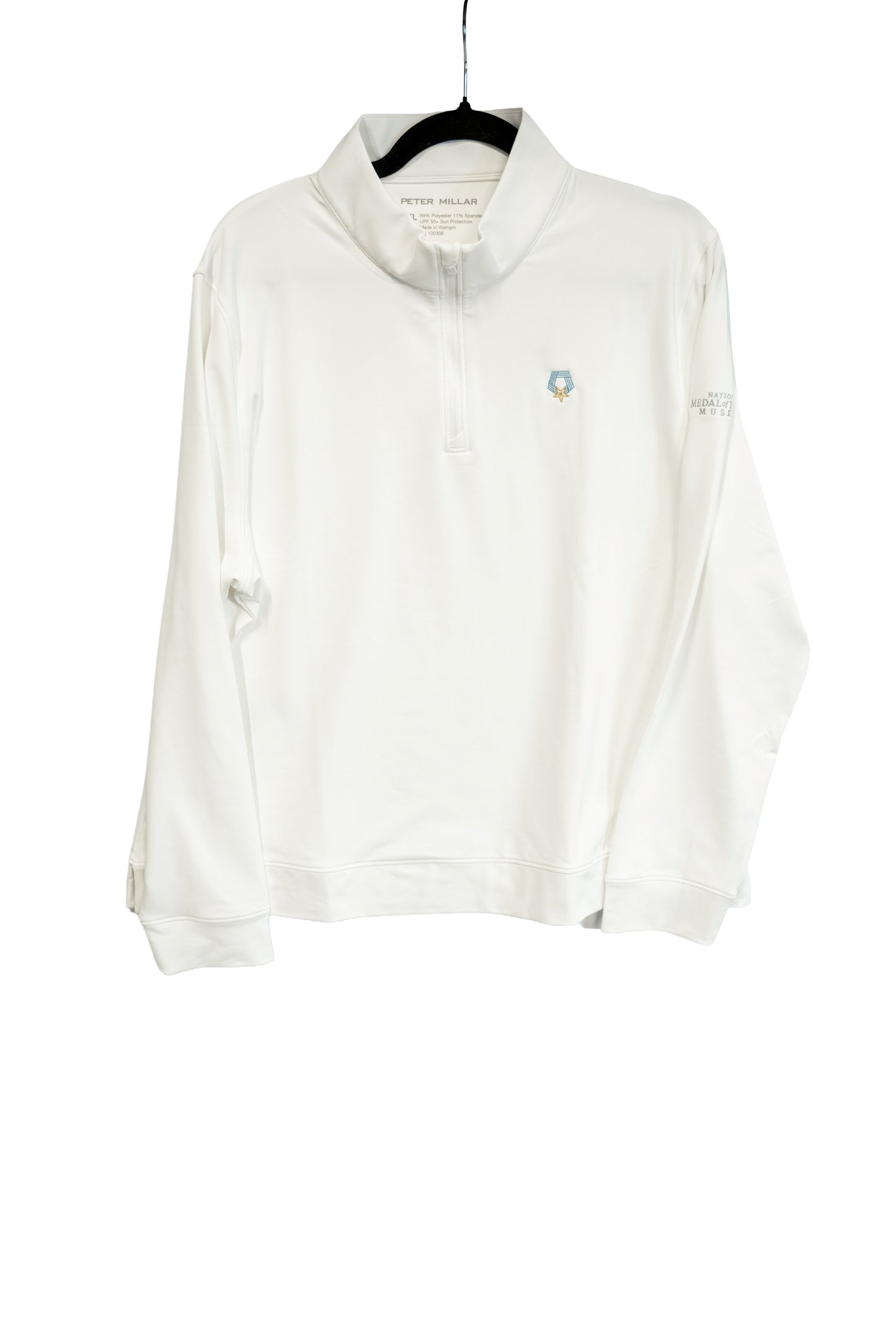 Peter Millar Women’s White Performance Quarter-Zip