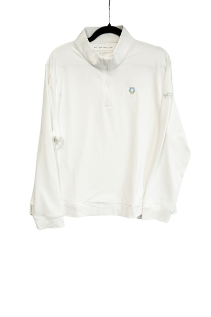 Peter Millar Women’s White Performance Quarter-Zip
