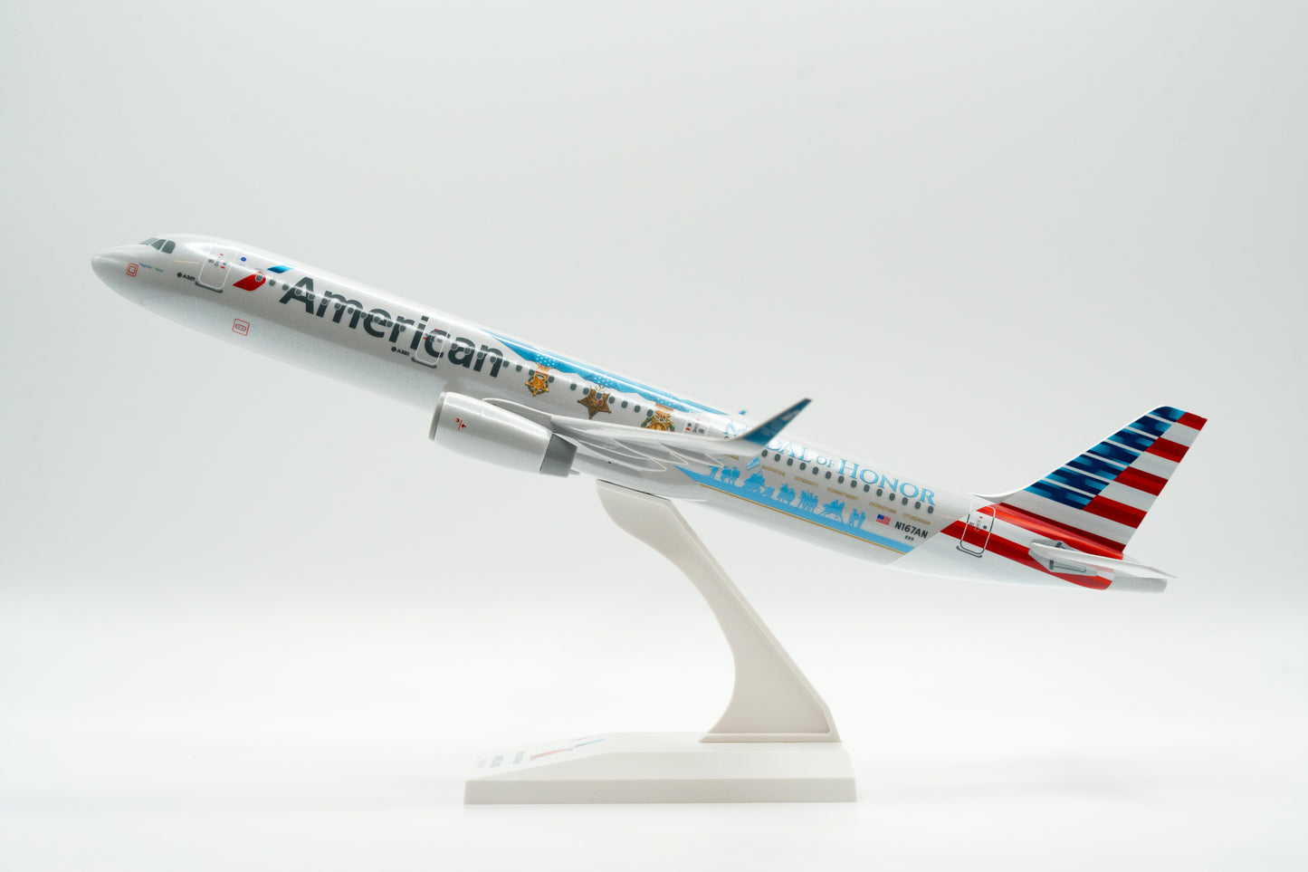 American Airlines Medal of Honor Airbus A321 Model Airplane