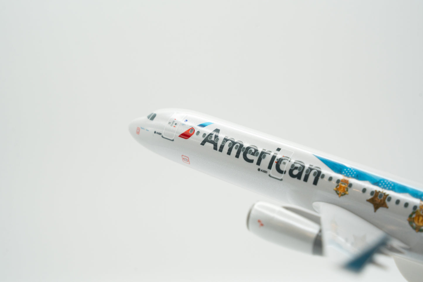 American Airlines Medal of Honor Airbus A321 Model Airplane