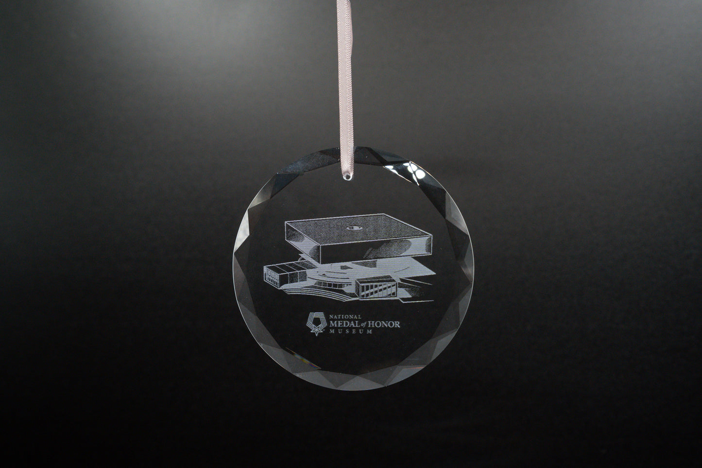 Crystal National Medal of Honor Museum Building Ornament