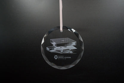 Crystal National Medal of Honor Museum Building Ornament